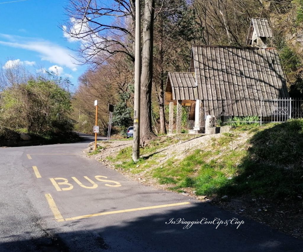 la partenza del nostro percorso, dove si parcheggia