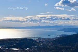 il panorama che si vede dal forte, il mare e il ponente genovese