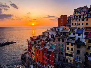 tramonto riomaggiore scorci di mare