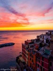 tramonto riomaggiore terrazza