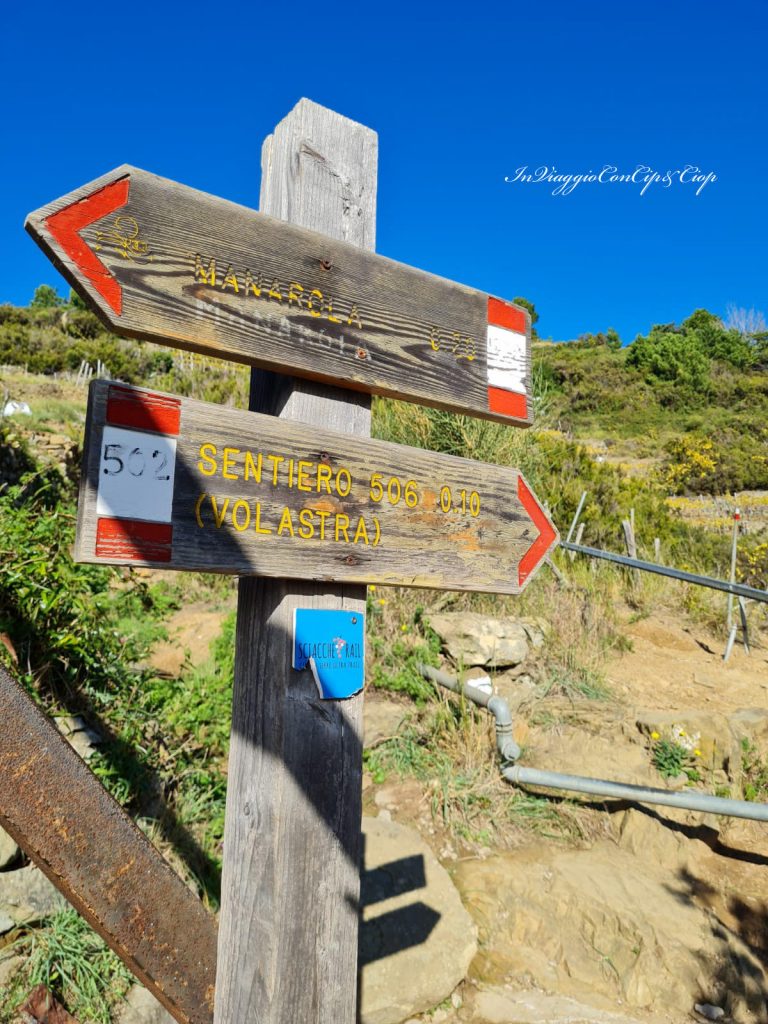 cartello in legno sentiero 506