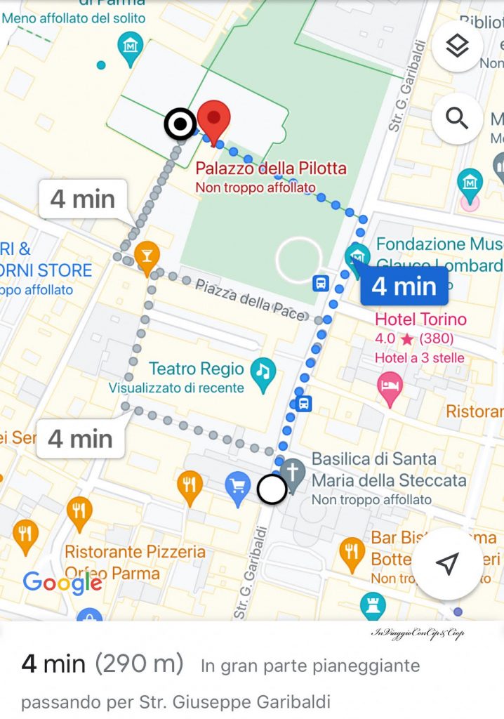 maos da Basilica di Santa Maria della Steccata al Palazzo della Pilotta