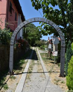 inizio percorso verde ex guidovia trekking