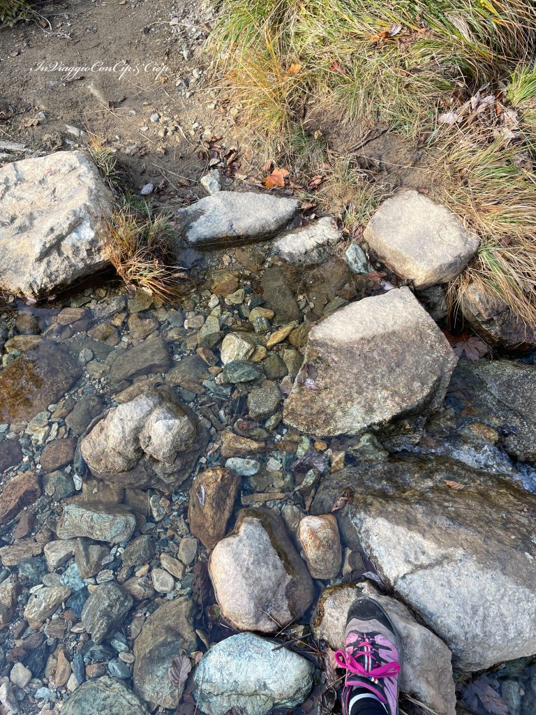 piede che attraversa il rio gorzente