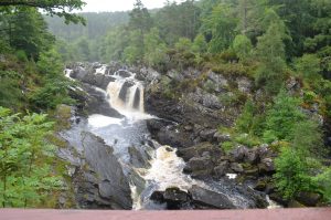 Rogie Falls highlands