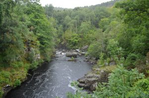 Rogie Falls highlands
