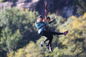 in viaggio con cip e ciop zipline