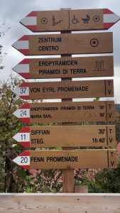 cartello piramidi di terra del Renon