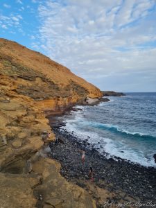 playa montana amarilla tramonto