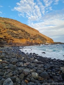 playa montana amarilla tramonto