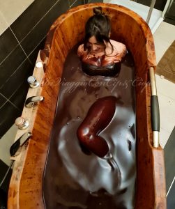 bagno nel cioccolato