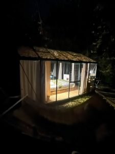 stanza nel bosco notte